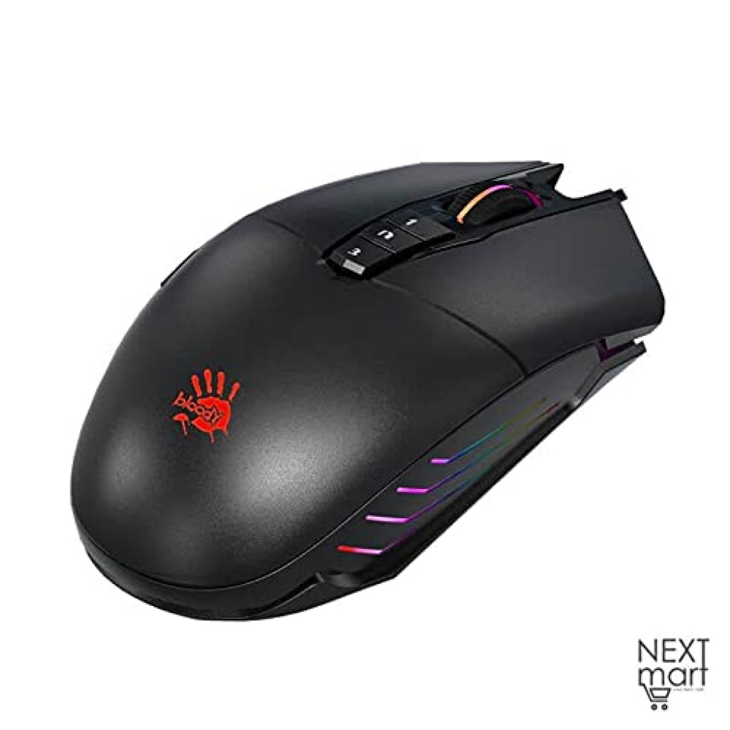 Bloody P91-Pro Activated RGB Gaming Mouse -16,000 CPI - PixArt PMW3389 - 6 Weapon Modes - 1ms Key Response -12000 fps , 2725610644632