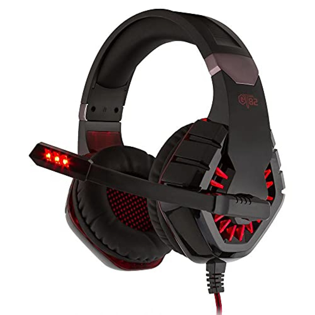 OVLENG OV-P40 3D Surround Sound LED GAMING Headset With Noise Cancelling Microphone for PC , Mobile and PS4 - RED