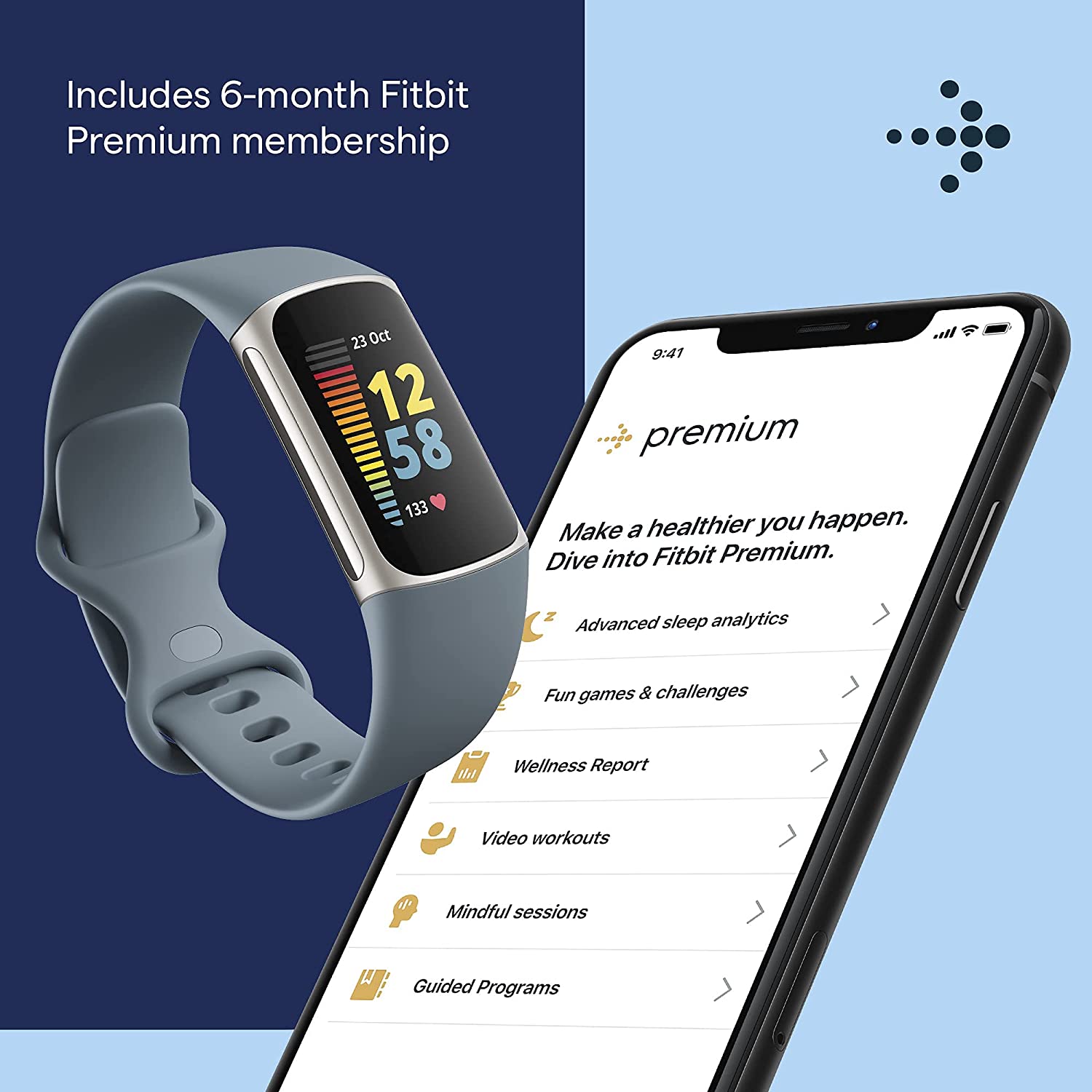 Fitbit Charge 5 Advanced Fitness,Mineral Blue Fitbit Charge 5 Advanced Fitness,Mineral Blue
