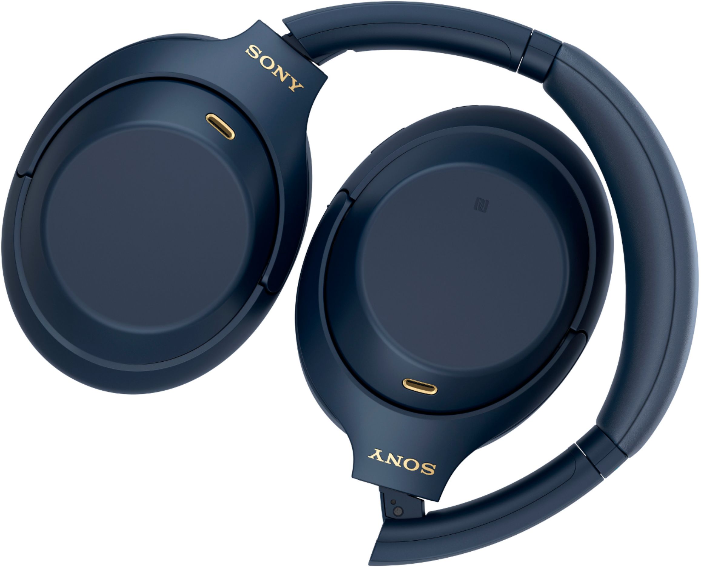 Sony - WH-1000XM4 Wireless Noise-Cancelling Over-the-Ear Headphones - Midnight Blue Sony - WH-1000XM4 Wireless Noise-Cancelling Over-the-Ear Headphones - Midnight Blue