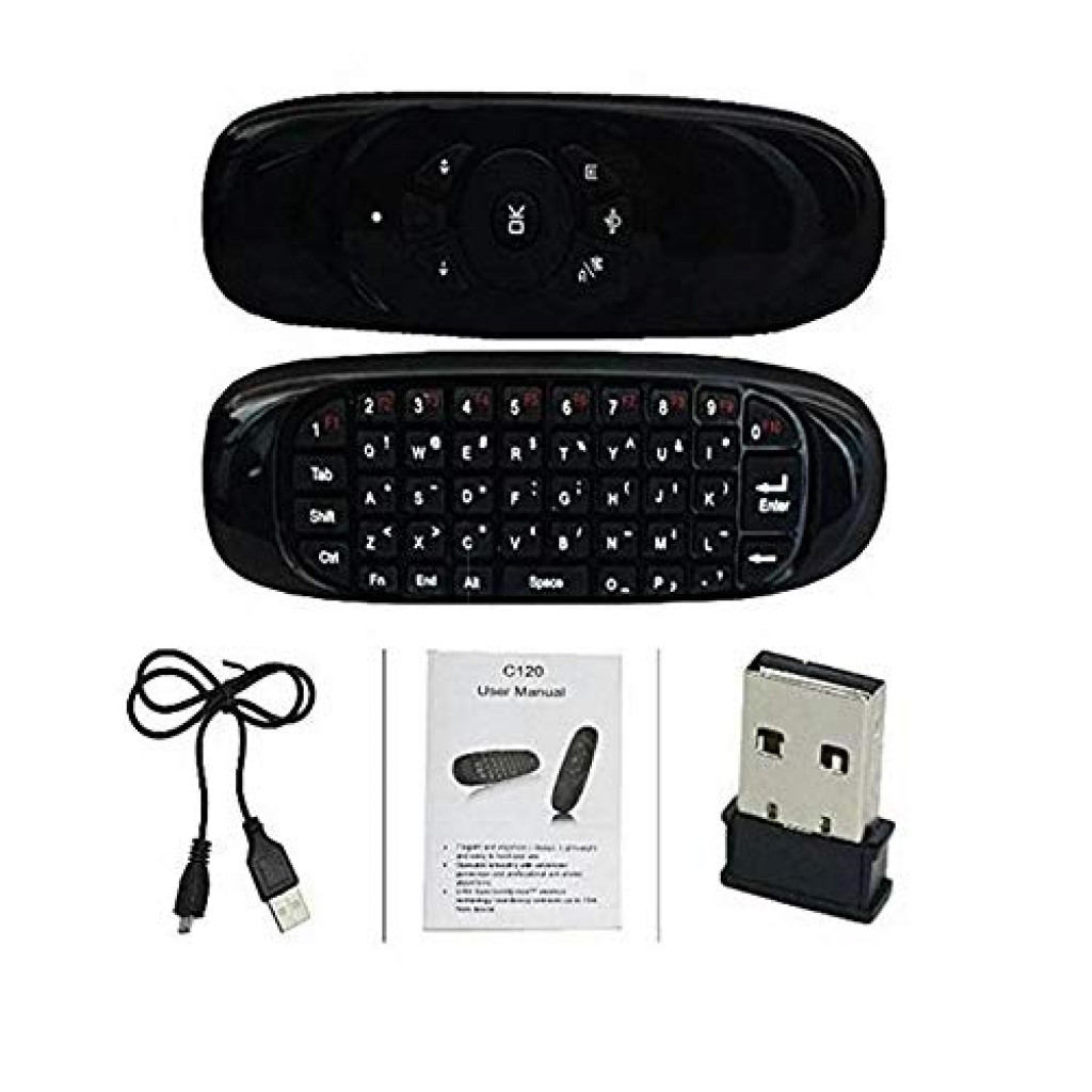 English/Arabic Fly Air Mouse T10 2.4GHz Wireless Remote Control T10