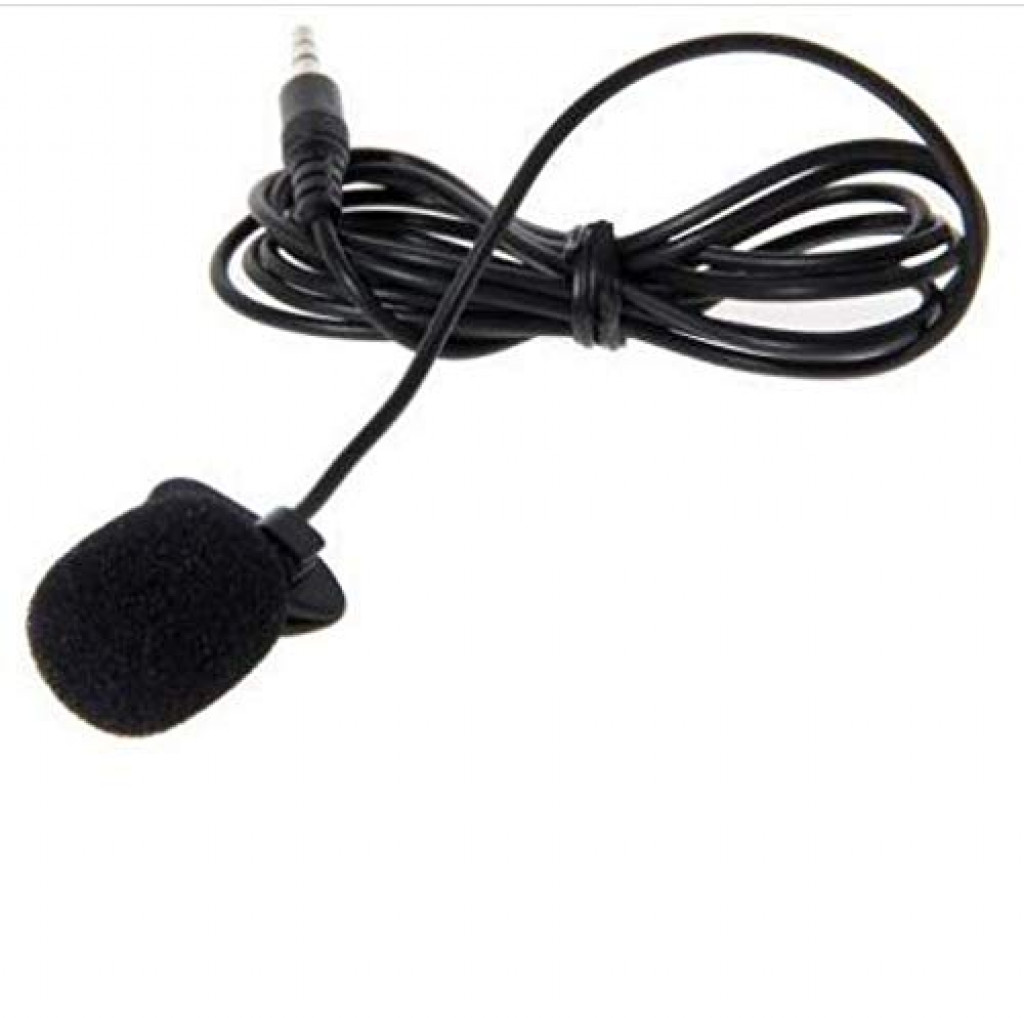 YW-001 3.5mm Mini Portable Tie Microphone Mic with Clip (Black) YW-001 3.5mm Mini Portable Tie Microphone Mic with Clip (Black)