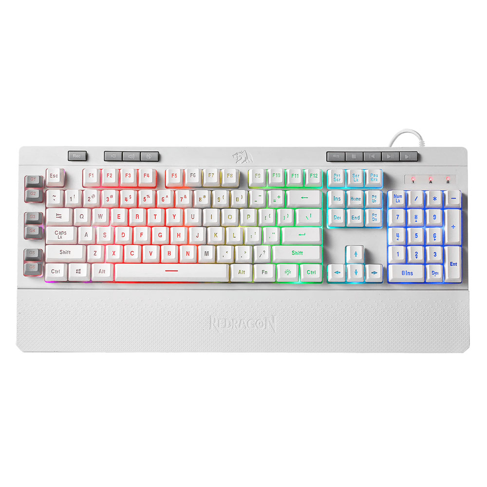 Redragon K512 Shiva Gaming Keyboard - White Redragon K512 Shiva Gaming Keyboard - White