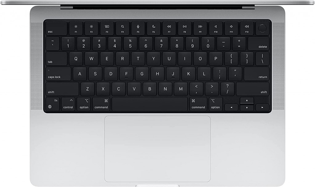 Apple MacBook Pro 2021 (14-inch, Apple M1 Pro chip with 8‑core CPU and 14‑core GPU, 16GB RAM, 512GB SSD) - Silver - Arabic Apple MacBook Pro 2021 (14-inch, Apple M1 Pro chip with 8‑core CPU and 14‑core GPU, 16GB RAM, 512GB SSD) - Silver - Arabic