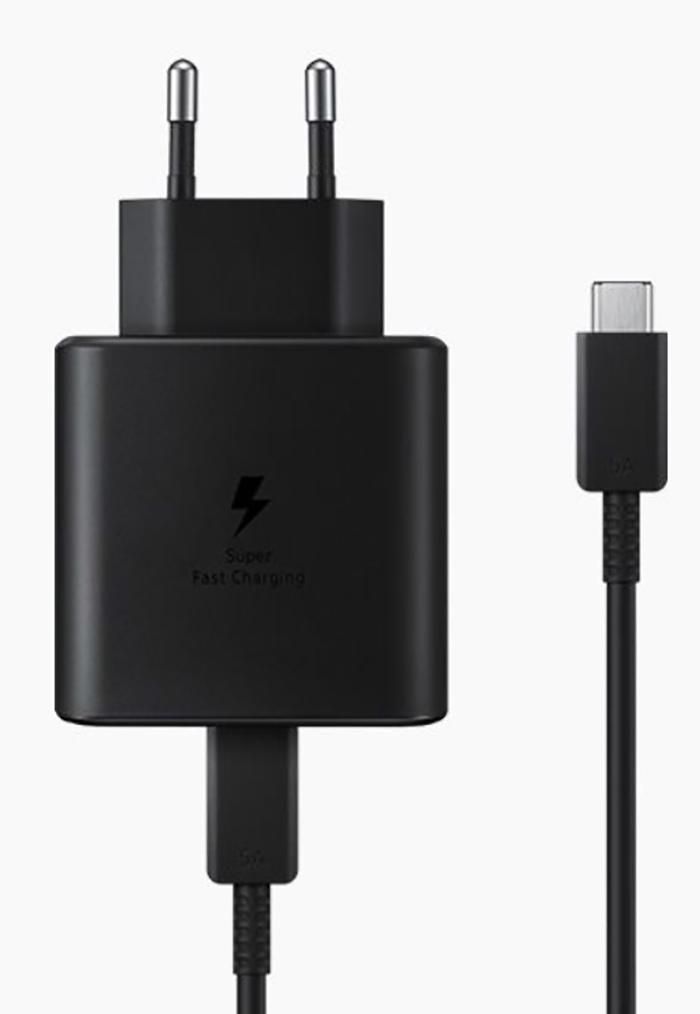 Samsung EP-TA845 Super Fast Charger 45W 2 Pin (PDO) 5V/3A, 9V/3A, 15V/3A, 20V/2.25A (PPS) 3.3-11V/4.05A Or 3.3-16V/2.8A Or 3.3-21V/2.1A For Note10Plus / Note10 / S10 Plus / S10 With cable Type-C To Type-C 5A in packing - Black Samsung EP-TA845 Super Fast Charger 45W 2 Pin (PDO) 5V/3A, 9V/3A, 15V/3A, 20V/2.25A (PPS) 3.3-11V/4.05A Or 3.3-16V/2.8A Or 3.3-21V/2.1A For Note10Plus / Note10 / S10 Plus / S10 With cable Type-C To Type-C 5A in packing - Black