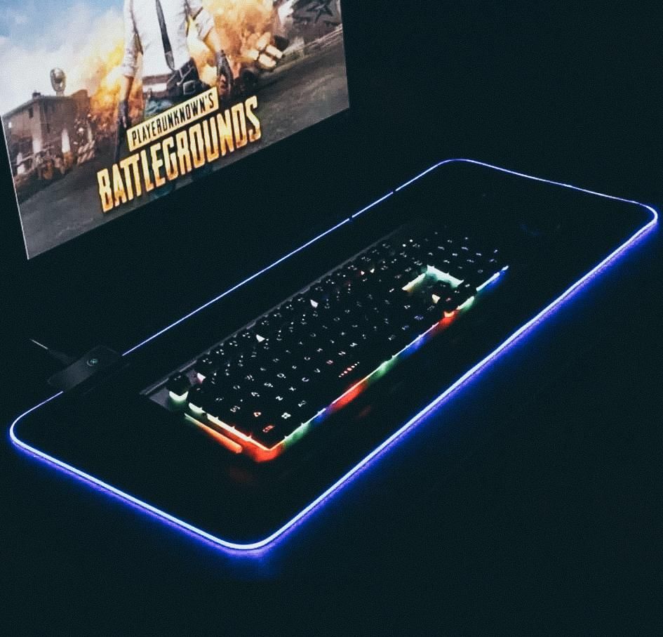 GMSWT5 RGB Colorful LED Light Soft Large Gaming Mouse Pad tejarra