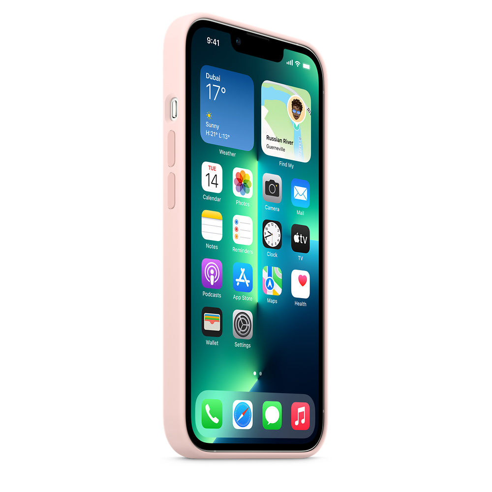 iPhone 13 Pro Silicone Case with MagSafe - Chalk Pink iPhone 13 Pro Silicone Case with MagSafe - Chalk Pink