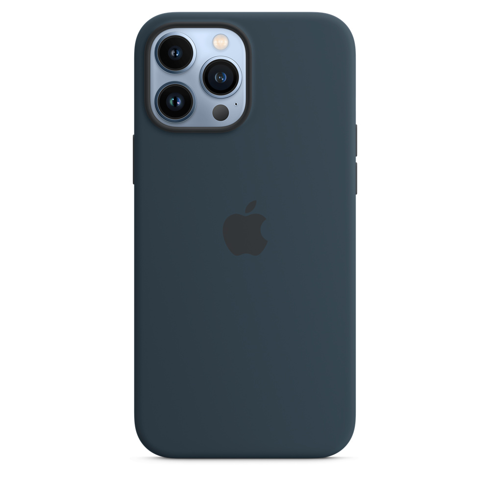 iPhone 13 Pro Max Silicone Case with MagSafe - Abyss Blue iPhone 13 Pro Max Silicone Case with MagSafe - Abyss Blue