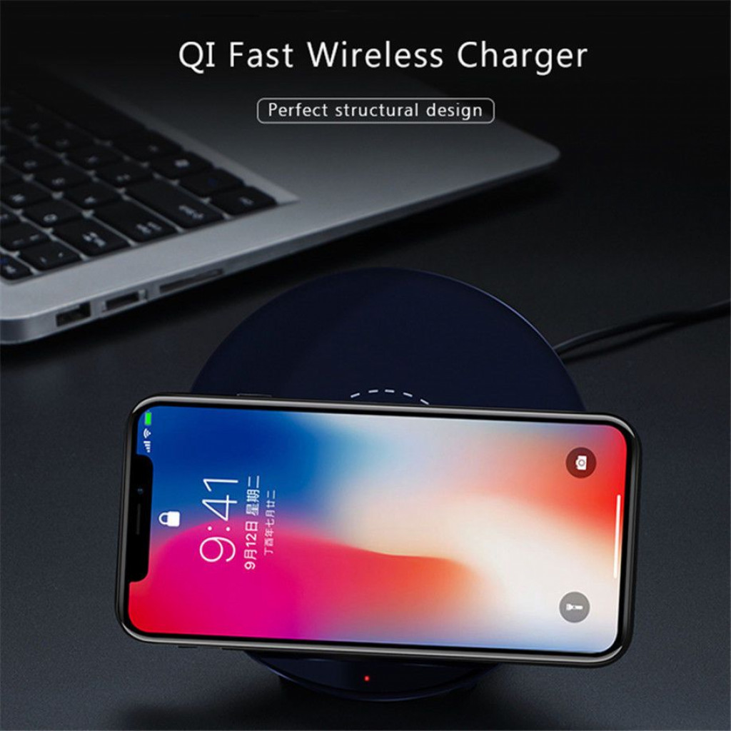 JoyRoom JR-K10 Desktop Bracket Wireless Charger - Black JoyRoom JR-K10 Desktop Bracket Wireless Charger - Black