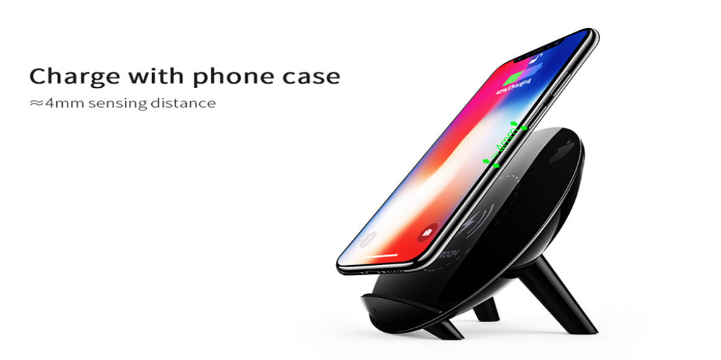JoyRoom JR-K10 Desktop Bracket Wireless Charger - Black JoyRoom JR-K10 Desktop Bracket Wireless Charger - Black