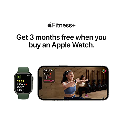 Apple Watch Series 7 GPS, 41mm Starlight Aluminium Case with Starlight Sport Band - Regular Apple Watch Series 7 GPS, 41mm Starlight Aluminium Case with Starlight Sport Band - Regular