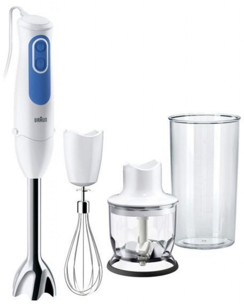 Braun MultiQuick 3 MQ3025 Hand Blender Spaghetti 700 Watt - White & Blue Braun MultiQuick 3 MQ3025 Hand Blender Spaghetti 700 Watt - White & Blue