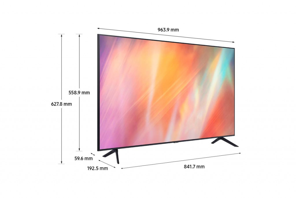 تلفزيون سامسونج 43 بوصة الذكي 4K كريستال فائق الدقة ال اي دي مع رسيفر مدمج - UA43AU7000UXEG تلفزيون سامسونج 43 بوصة الذكي 4K كريستال فائق الدقة ال اي دي مع رسيفر مدمج - UA43AU7000UXEG