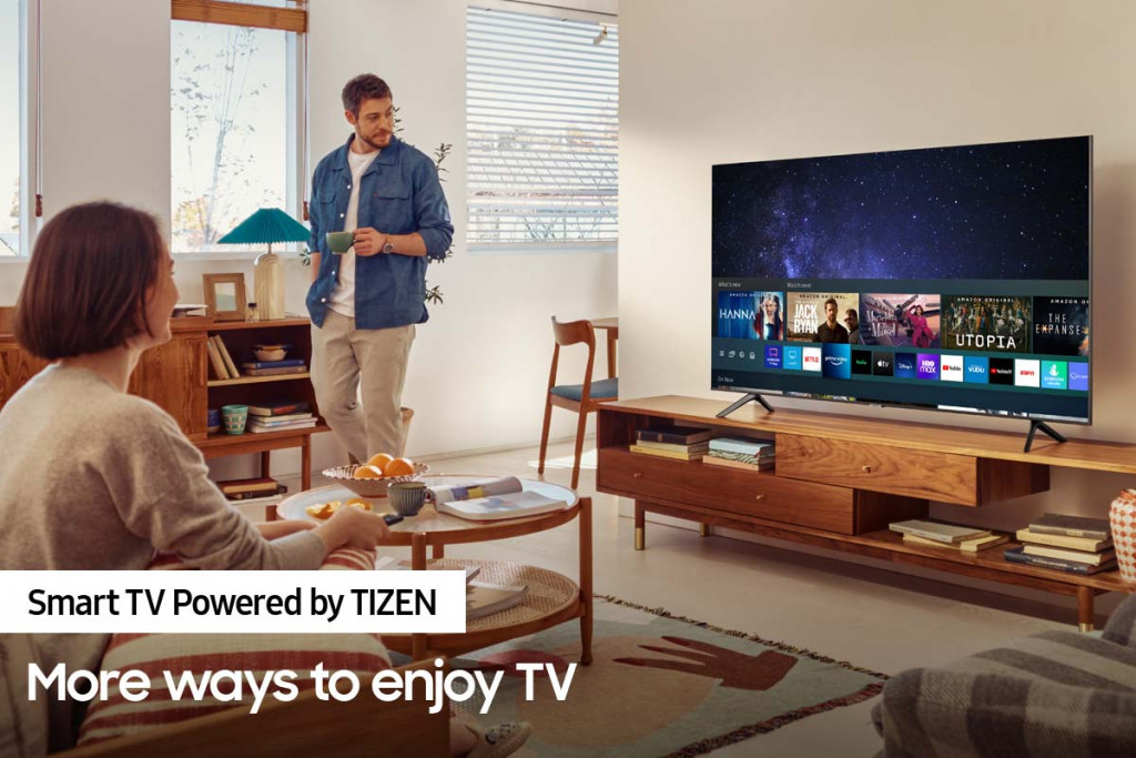 تلفزيون سامسونج 43 بوصة الذكي 4K كريستال فائق الدقة ال اي دي مع رسيفر مدمج - UA43AU7000UXEG تلفزيون سامسونج 43 بوصة الذكي 4K كريستال فائق الدقة ال اي دي مع رسيفر مدمج - UA43AU7000UXEG