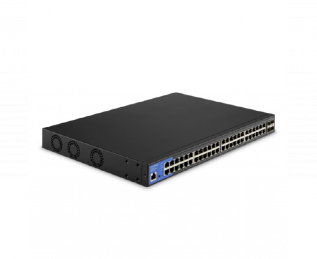 Linksys 48 Port Gigabit ( 48 POE - 740 W ) + 4 x 10G SFP Managed Switch / LGS352MPC Linksys 48 Port Gigabit ( 48 POE - 740 W ) + 4 x 10G SFP Managed Switch / LGS352MPC