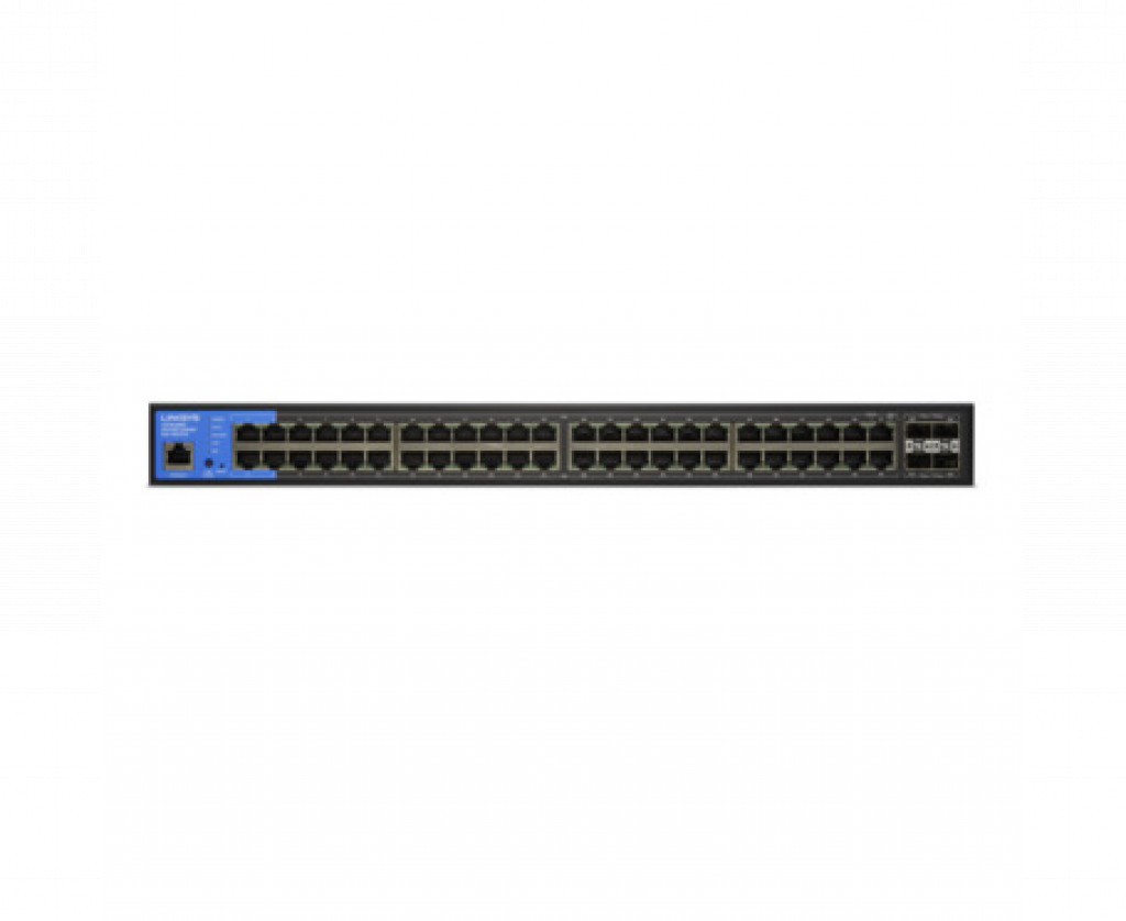 Linksys 48 Port Gigabit ( 48 POE - 740 W ) + 4 x 10G SFP Managed Switch / LGS352MPC Linksys 48 Port Gigabit ( 48 POE - 740 W ) + 4 x 10G SFP Managed Switch / LGS352MPC