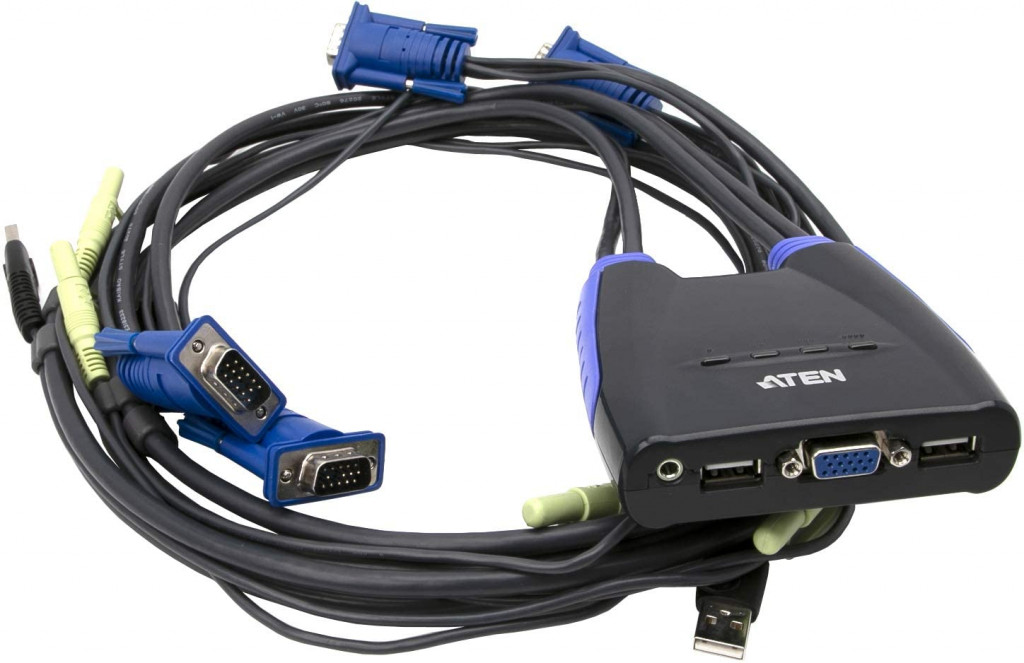 ATEN 4-Port USB VGA/Audio Cable KVM Switch / CS64US ATEN 4-Port USB VGA/Audio Cable KVM Switch / CS64US