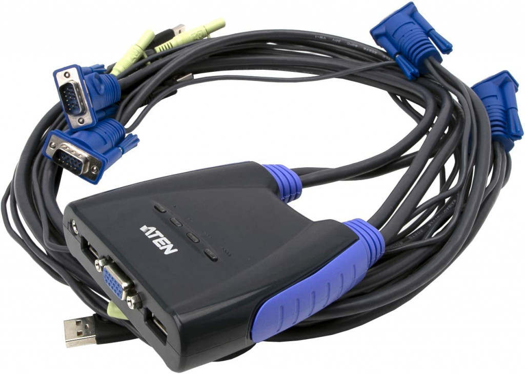 ATEN 4-Port USB VGA/Audio Cable KVM Switch / CS64US ATEN 4-Port USB VGA/Audio Cable KVM Switch / CS64US