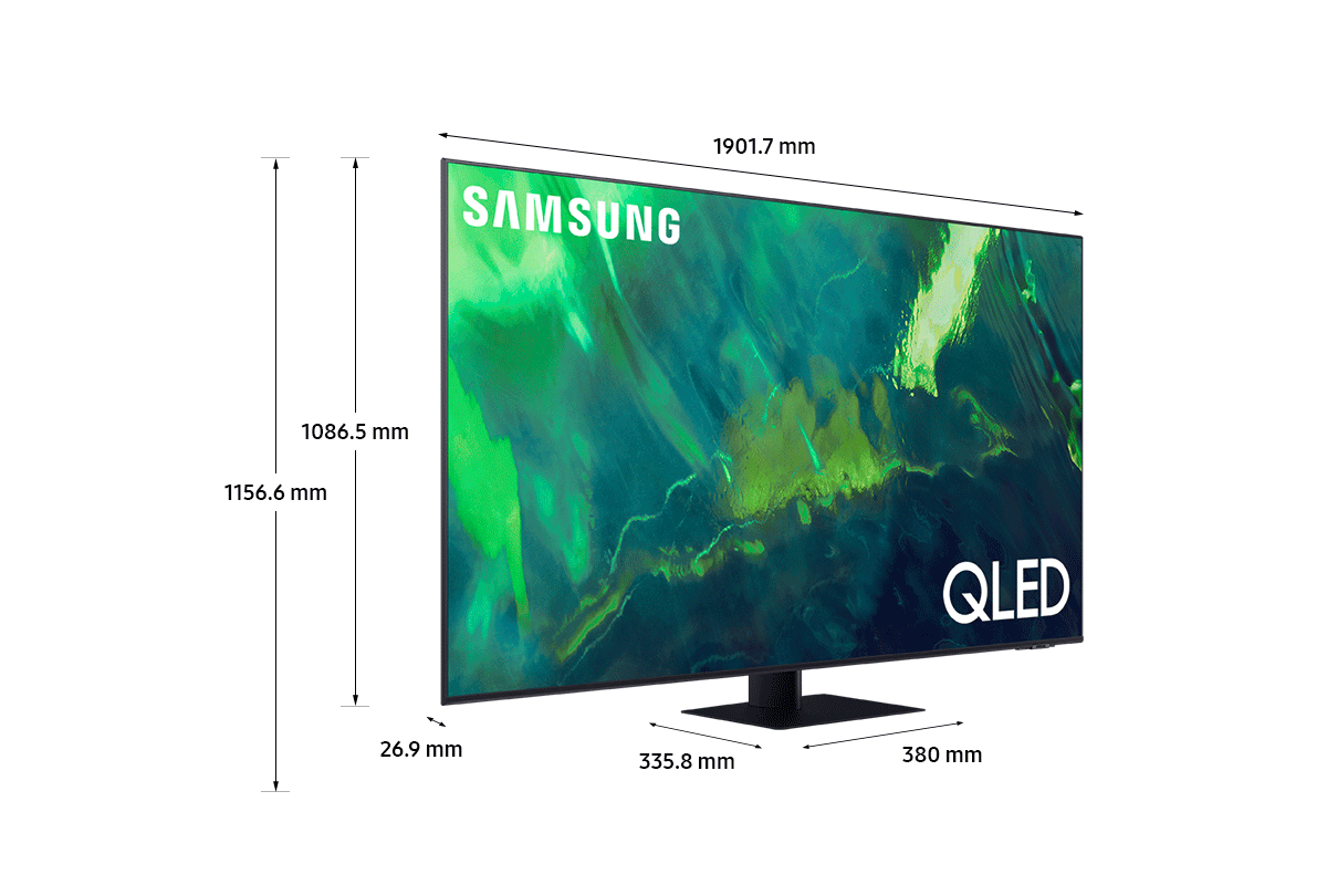 SAMSUNG 85-Inch Class QLED Q70A Series - 4K UHD Quantum HDR Smart TV with Alexa Built-in (QN85Q70AAFXZA, 2021 Model) SAMSUNG 85-Inch Class QLED Q70A Series - 4K UHD Quantum HDR Smart TV with Alexa Built-in (QN85Q70AAFXZA, 2021 Model)