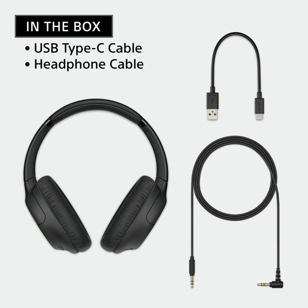 Sony WHCH710N/B Bluetooth Wireless / Wired - Noise Cancellation Headphone - Battery 35h - 10 min charge plays up to 60 min - Mobile / Laptop Sony WHCH710N/B Bluetooth Wireless / Wired - Noise Cancellation Headphone - Battery 35h - 10 min charge plays up to 60 min - Mobile / Laptop