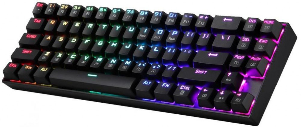 Redragon K599 RGB Wireless & Wired MECHANICAL GAMING KEYBOARD - RED SWITCHES -  60% COMPACT 70 KEYS - up to 30 hours battery life - detachable USB cable & Nano USB Receiver