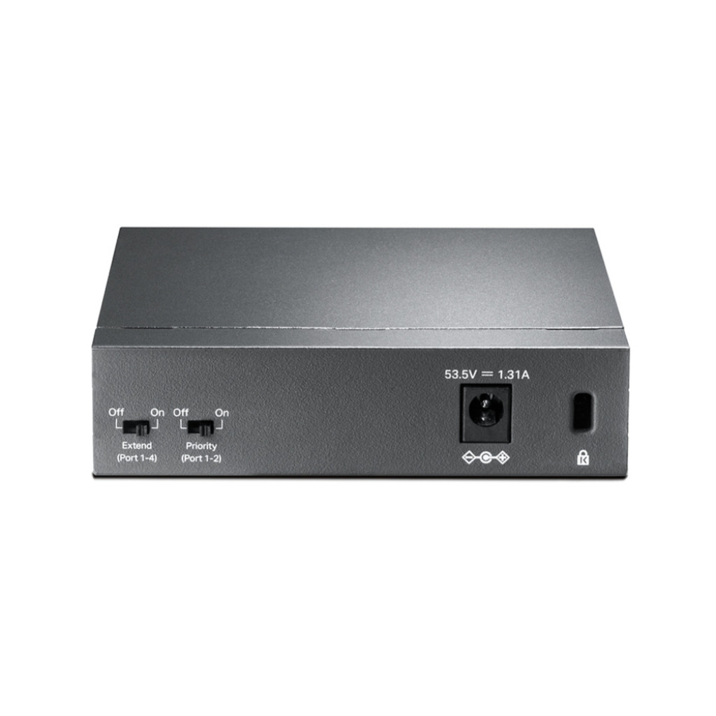 TP-Link TL-SF1005P V2 | 5 Port Fast Ethernet PoE Switch | 4 PoE+ Ports @67W | Desktop | Plug & Play | Sturdy Metal w/ Shielded Ports | Fanless | Limited Lifetime Protection | Extend & Priority Mode TP-Link TL-SF1005P V2 | 5 Port Fast Ethernet PoE Switch | 4 PoE+ Ports @67W | Desktop | Plug & Play | Sturdy Metal w/ Shielded Ports | Fanless | Limited Lifetime Protection | Extend & Priority Mode