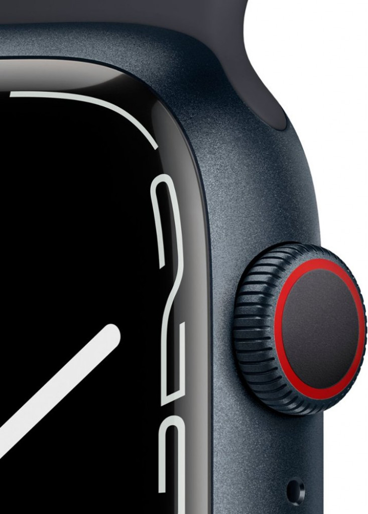 Apple Watch Series 7 (GPS) 45mm Midnight Aluminum Case with Midnight Sport Band - Midnight Black Apple Watch Series 7 (GPS) 45mm Midnight Aluminum Case with Midnight Sport Band - Midnight Black