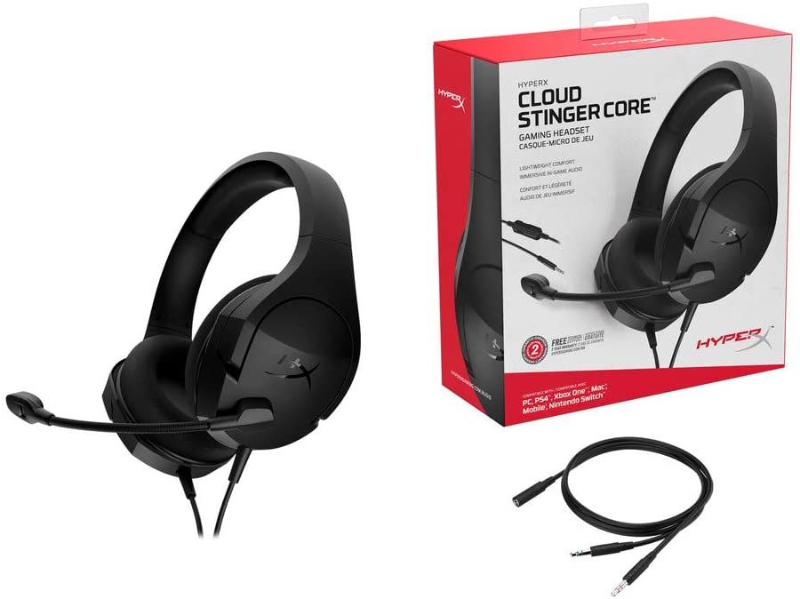 HyperX HX-HSCSC2-BK/WW Cloud Stinger Core Wired Gaming Headset with ...