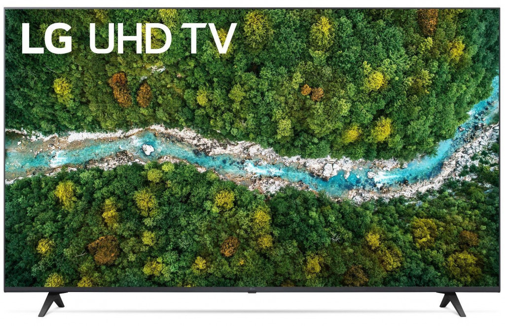 تلفزيون ال جي LED سمارت 55 بوصة، دقة 4K UHD مع ريسيفر داخلي - 55UP7760PVB