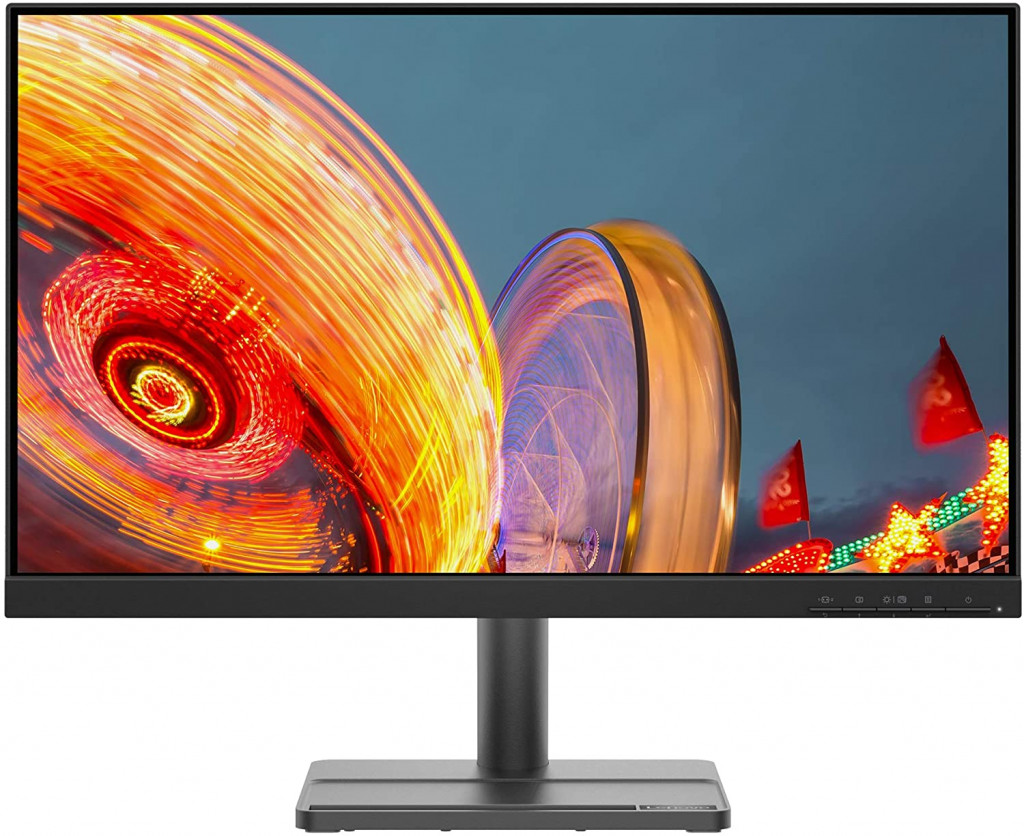 Lenovo L24e-30 23.8-Inch Ultra-Thin FHD (1920 x 1080) Monitor, VA Panel, FreeSync, 3-Side NearEdgeless, 75Hz, 4ms, HDMI, VGA, VESA Mountable, 66BCKCC2US, Black