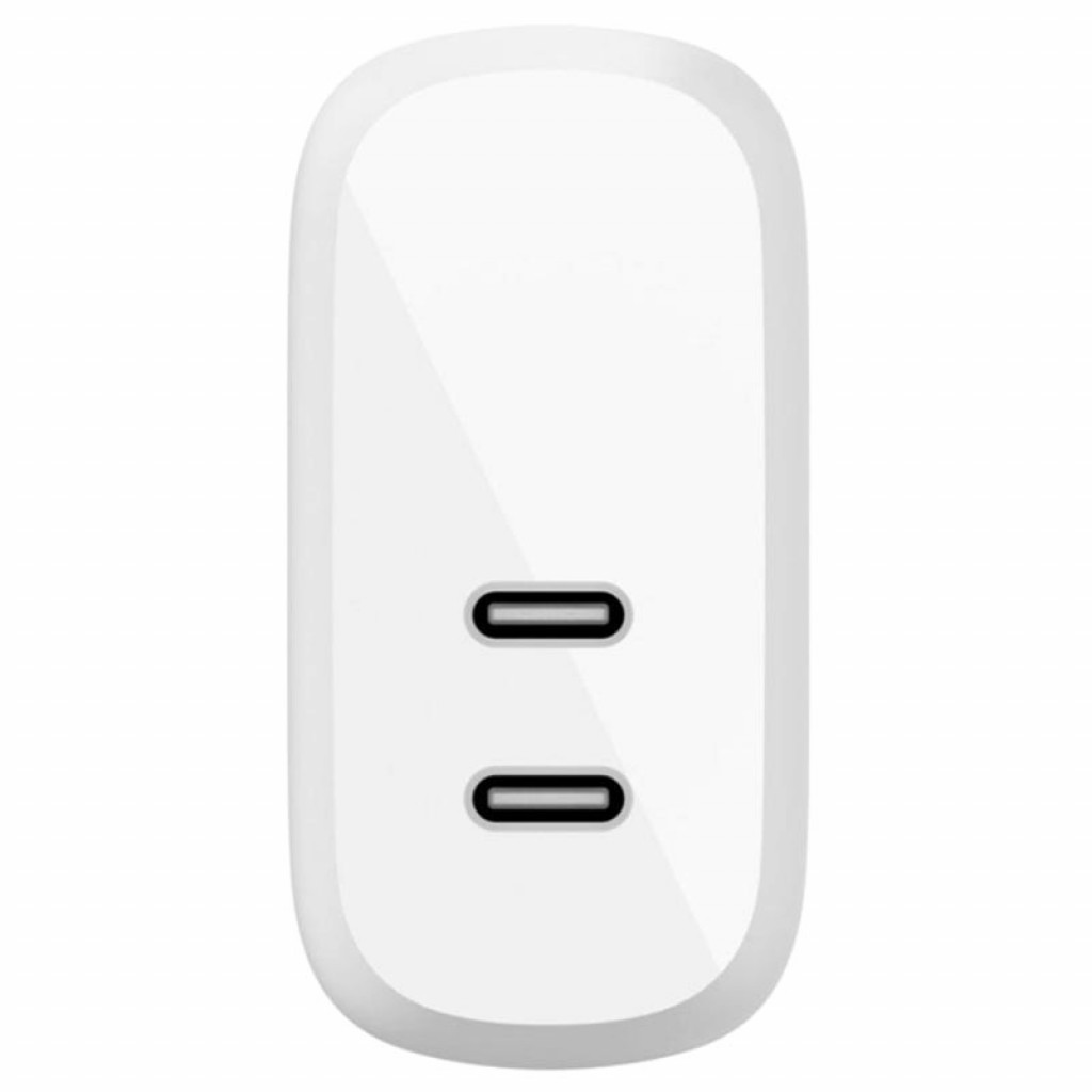 Belkin WCB006VFWH BOOST CHARGE 2-Port USB-C PD 40W Wall Charger, White Belkin WCB006VFWH BOOST CHARGE 2-Port USB-C PD 40W Wall Charger, White