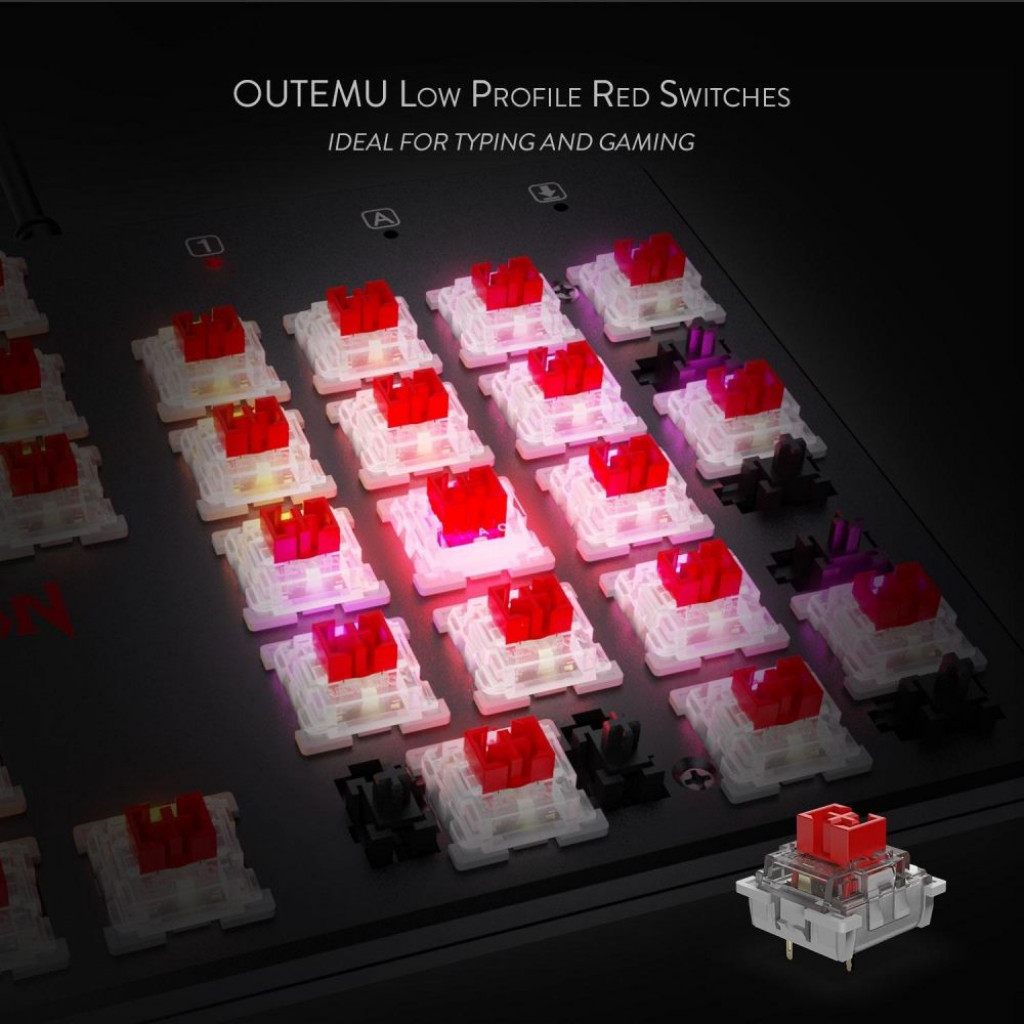 Redragon K591 Parvati RGB Gaming Mechanical Keyboard ــــ [ Red Switch Linear & Quiet Low