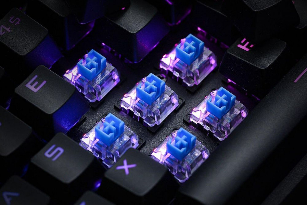 Redragon K580 VATA RGB Mechanical Gaming Keyboard | Blue Switches |Macro Keys & Dedicated Media Controls, Onboard Macro Recording | English & Arabic Layout Redragon K580 VATA RGB Mechanical Gaming Keyboard | Blue Switches |Macro Keys & Dedicated Media Controls, Onboard Macro Recording | English & Arabic Layout