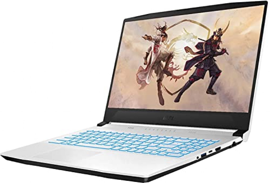 2021 Latest MSI Sword Gaming Laptop 15.6” FHD 144Hz Display Core i7-11800h Upto 4.6GHz 8GB 512GB SSD NVIDIA® GeForce RTX™ 3050Ti 4GB Graphics Backlit Eng Key WIN10 White With Gaming Mouse