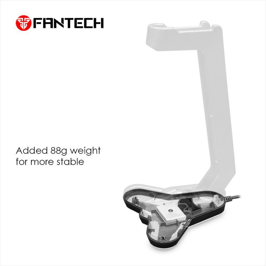 FANTECH TOWER AC3001S RGB Headset Stand RED - Rubber Feet