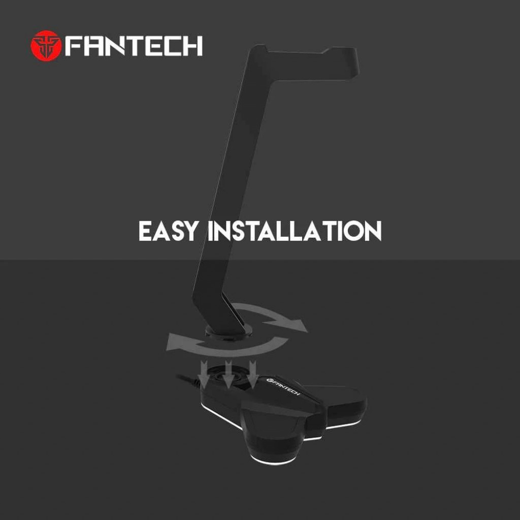 FANTECH TOWER AC3001S RGB Headset Stand RED - Rubber Feet