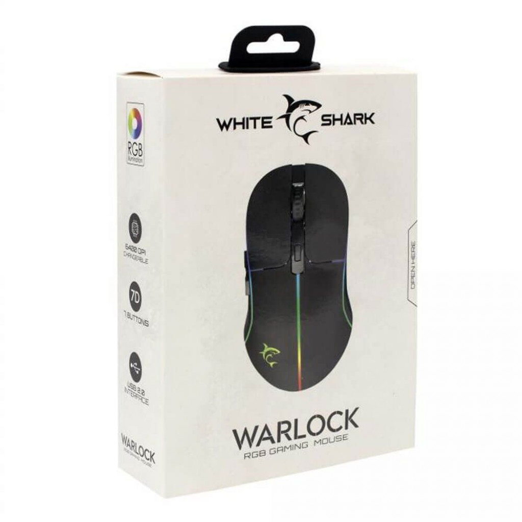 White Shark Gaming Mouse GM-5010 WARLOCK - Black