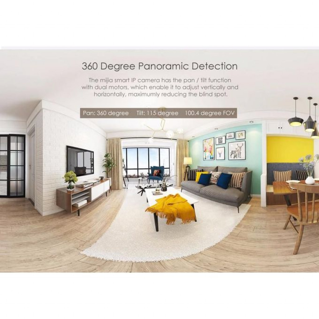 Xiaomi Mi Home Security Camera 360° 1080p Videos - White Xiaomi Mi Home Security Camera 360° 1080p Videos - White