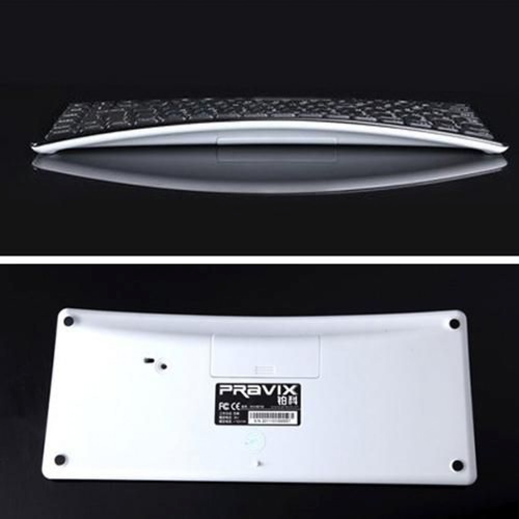 Curvy Mini Wireless Office Keyboard + Mouse Combo, En. , Black, KM818