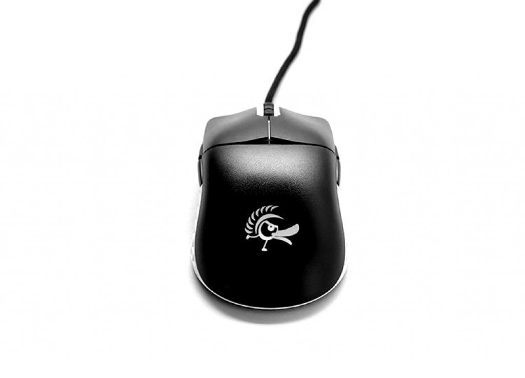 Ducky Feather Black & White Mouse (Omron 60M Microswitch)