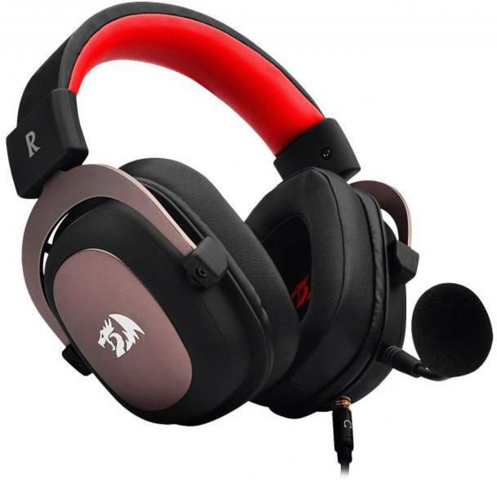 Redragon H510 Zeus Gaming Headset - 7.1 Surround Sound - Memory Foam Ear Pads - 53MM Drivers - Detachable Microphone - Works with PC/PS4
