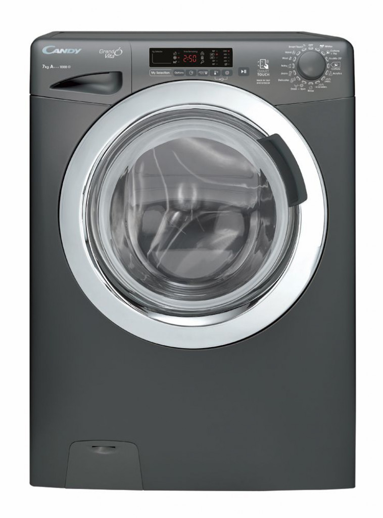 Candy GVS107DC3R-ELA Full Automatic Washing Machine, 7 Kg - Silver