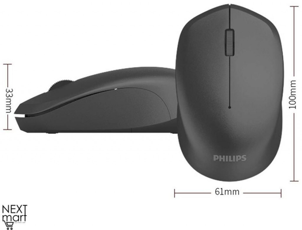Philips M344 Wireless Mouse 2.4Ghz 1600DPI 3 Bottons -10m Range Philips M344 Wireless Mouse 2.4Ghz 1600DPI 3 Bottons -10m Range