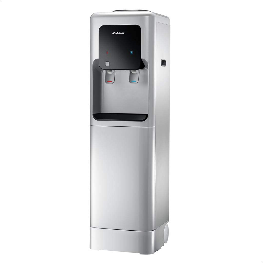 Koldair Hot and Cold Water Dispenser with Fridge, Silver - KWD BFW2.1