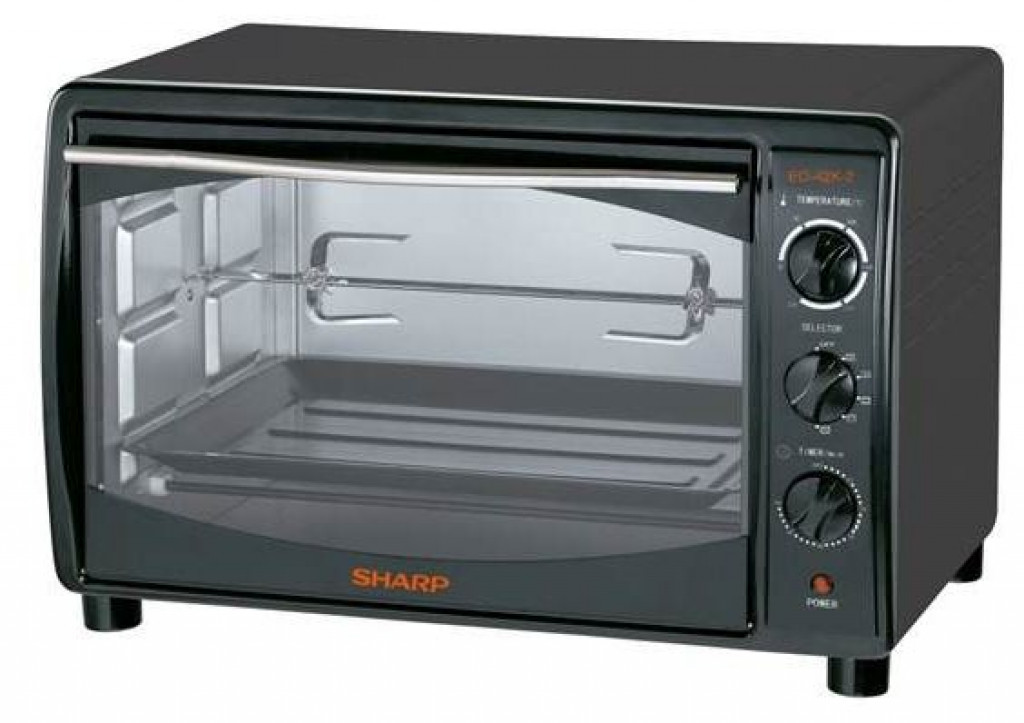 Sharp EO-42K-2 Electric Oven with Grill and Fan, 42 Liters, 1800 Watt - Black Sharp EO-42K-2 Electric Oven with Grill and Fan, 42 Liters, 1800 Watt - Black