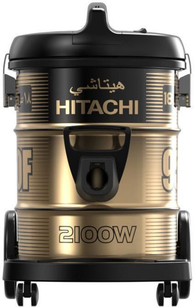 HITACHI Pail Can Vacuum Cleaner 2100 Watt In Black x Gold With Cloth Filter CV-950F HITACHI Pail Can Vacuum Cleaner 2100 Watt In Black x Gold With Cloth Filter CV-950F