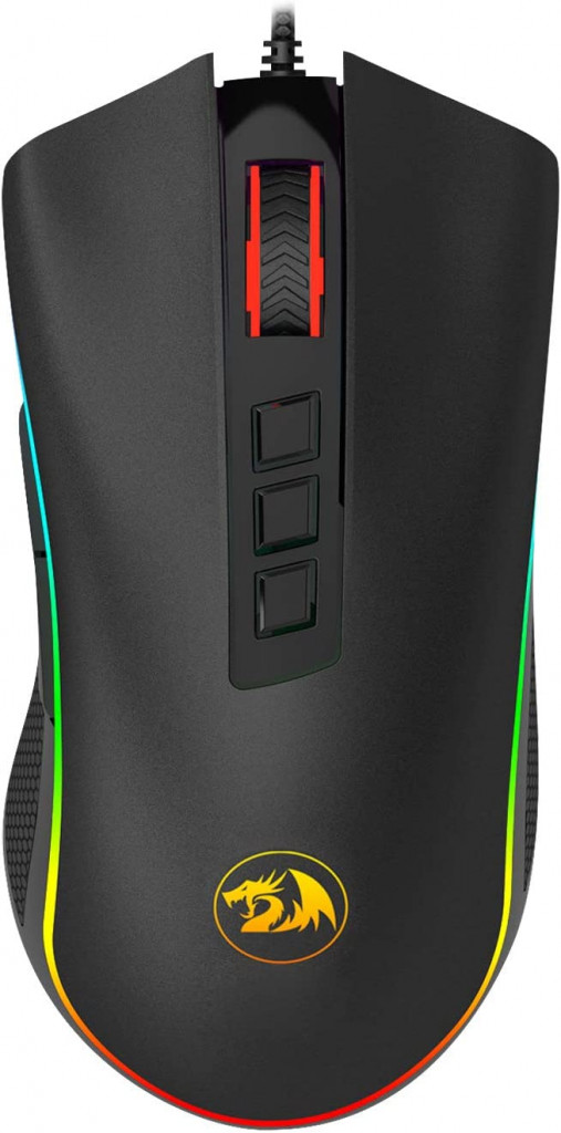 Redragon M711 COBRA Gaming Mouse with 16.8 Million RGB Color Backlit, 10,000 DPI Adjustable, Comfortable Grip, 7 Programmable Buttons