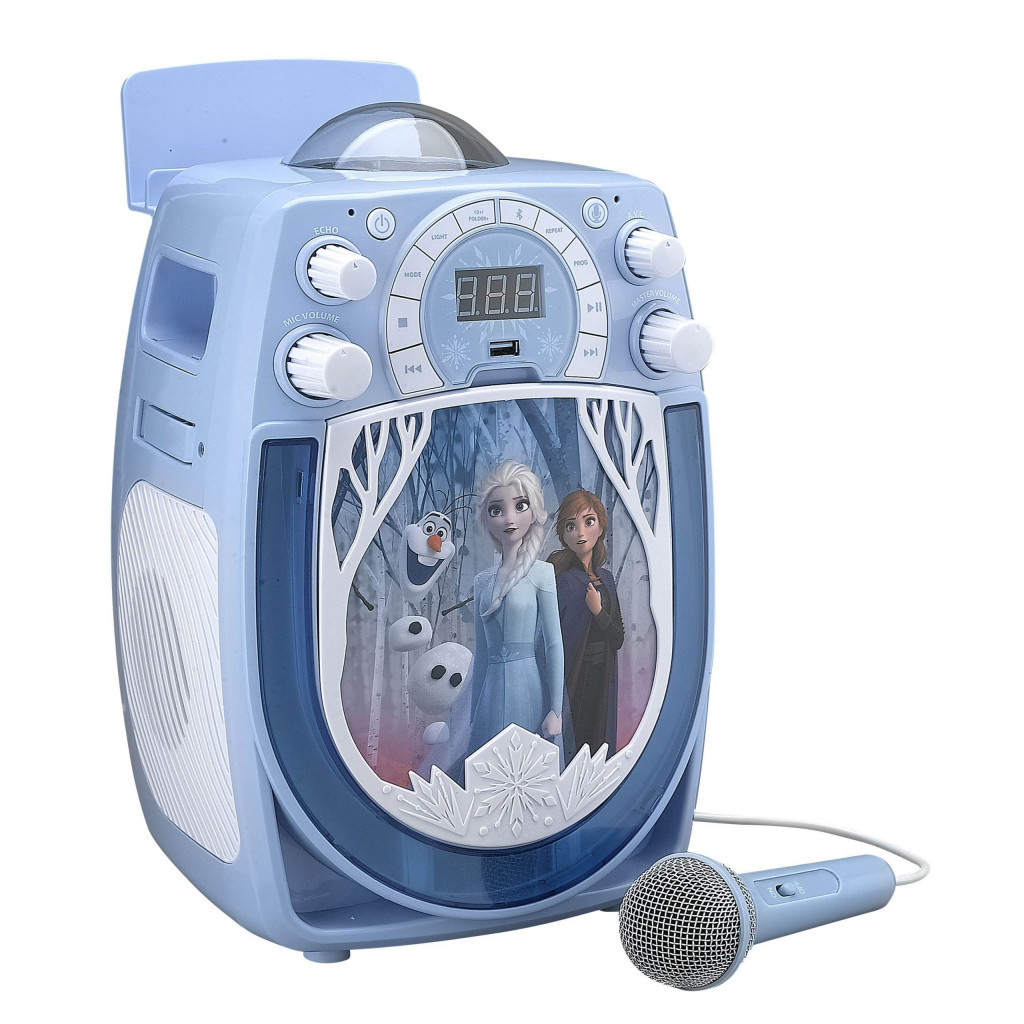 eKids IH-KD-TR-553 Frozen Bluetooth MP3 Karaoke with Microphone eKids IH-KD-TR-553 Frozen Bluetooth MP3 Karaoke with Microphone